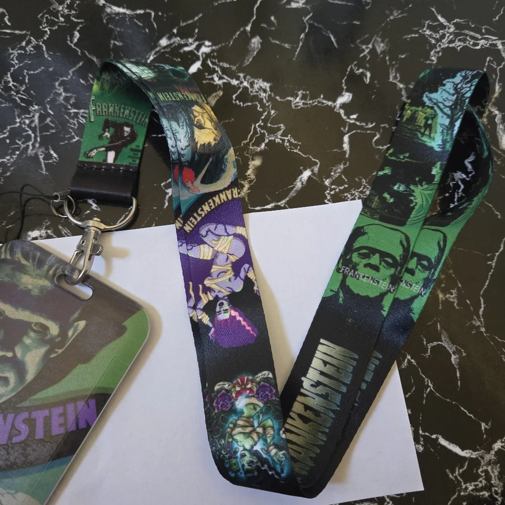 🍒🍒 Frankenstein ID/Card Holder With Lanyard